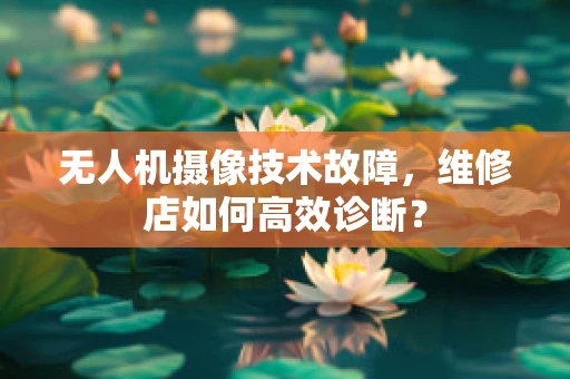 无人机摄像技术故障，维修店如何高效诊断？