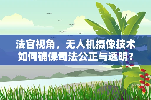 法官视角，无人机摄像技术如何确保司法公正与透明？
