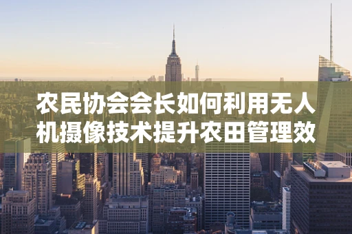 农民协会会长如何利用无人机摄像技术提升农田管理效率？