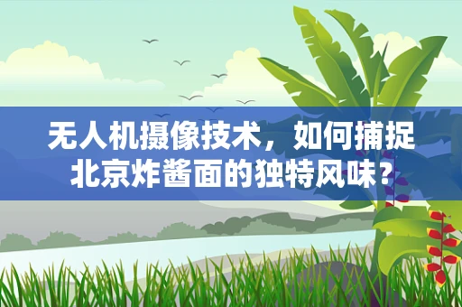 无人机摄像技术，如何捕捉北京炸酱面的独特风味？