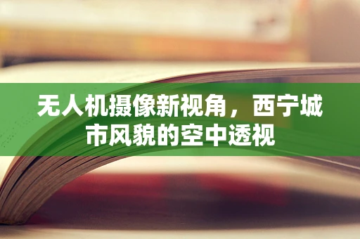 无人机摄像新视角，西宁城市风貌的空中透视