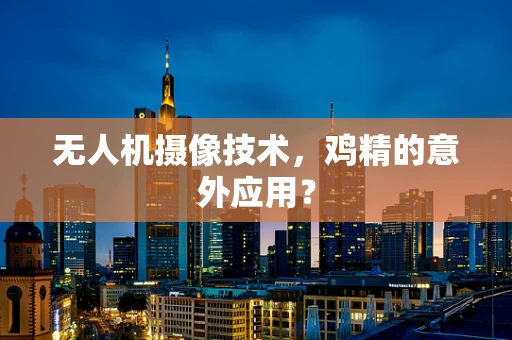 无人机摄像技术，鸡精的意外应用？