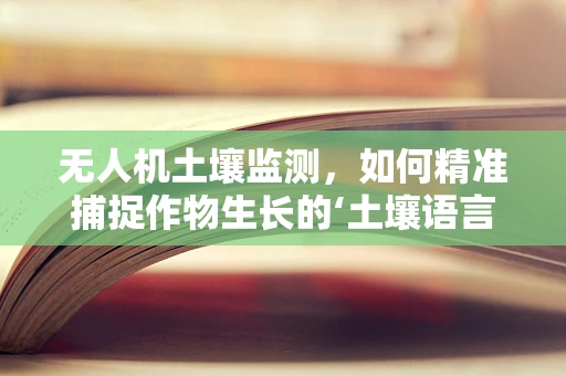 无人机土壤监测，如何精准捕捉作物生长的‘土壤语言’？