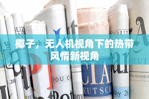 椰子，无人机视角下的热带风情新视角
