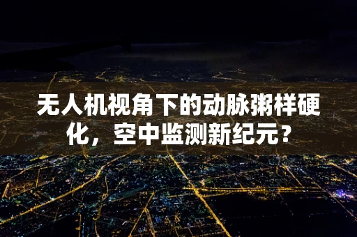 无人机视角下的动脉粥样硬化，空中监测新纪元？