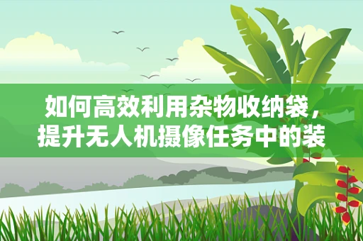 如何高效利用杂物收纳袋，提升无人机摄像任务中的装备管理？