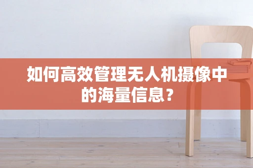 如何高效管理无人机摄像中的海量信息？