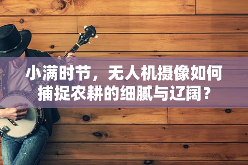 小满时节，无人机摄像如何捕捉农耕的细腻与辽阔？