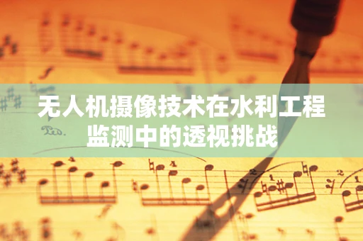 无人机摄像技术在水利工程监测中的透视挑战