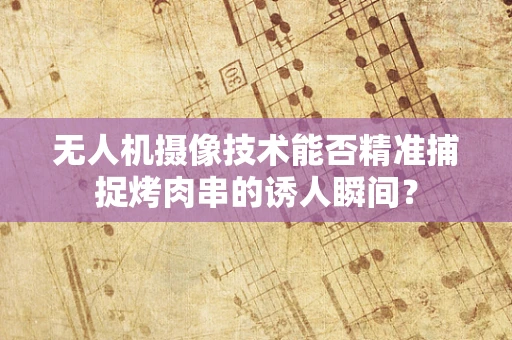 无人机摄像技术能否精准捕捉烤肉串的诱人瞬间？