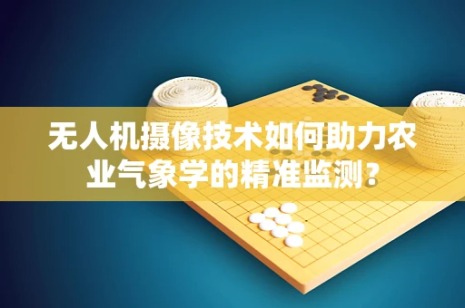 无人机摄像技术如何助力农业气象学的精准监测？