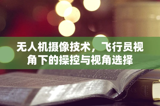 无人机摄像技术，飞行员视角下的操控与视角选择
