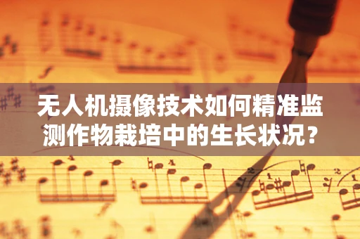 无人机摄像技术如何精准监测作物栽培中的生长状况？