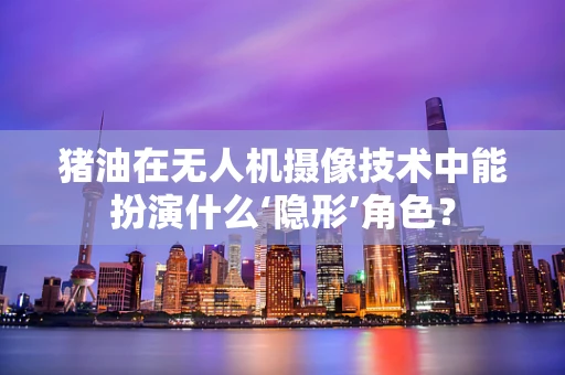 猪油在无人机摄像技术中能扮演什么‘隐形’角色？