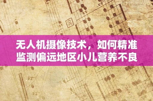无人机摄像技术，如何精准监测偏远地区小儿营养不良？
