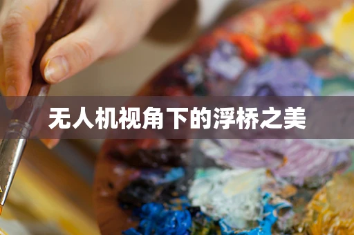 无人机视角下的浮桥之美