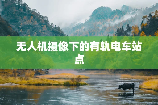 无人机摄像下的有轨电车站点