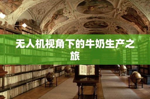 无人机视角下的牛奶生产之旅