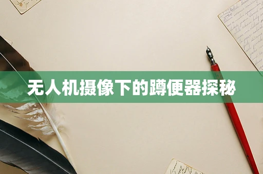 无人机摄像下的蹲便器探秘