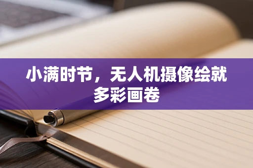 小满时节，无人机摄像绘就多彩画卷