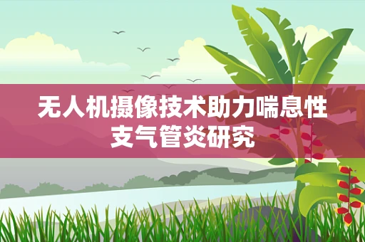 无人机摄像技术助力喘息性支气管炎研究