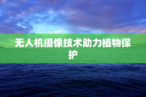 无人机摄像技术助力植物保护