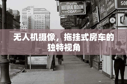无人机摄像，拖挂式房车的独特视角