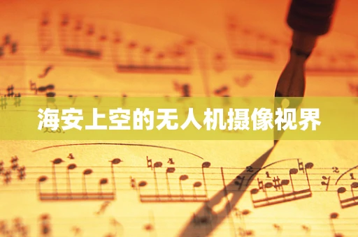 海安上空的无人机摄像视界