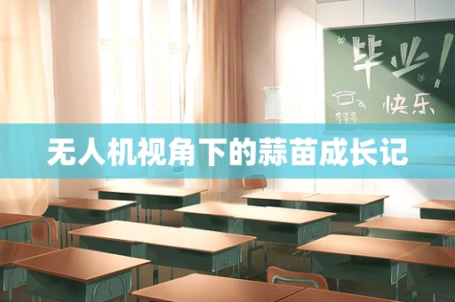 无人机视角下的蒜苗成长记