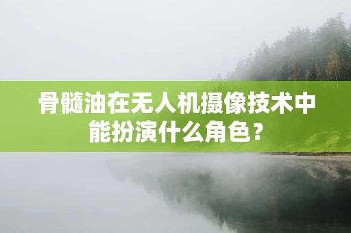 骨髓油在无人机摄像技术中能扮演什么角色？