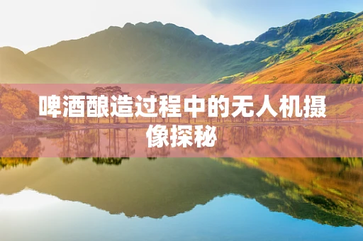 啤酒酿造过程中的无人机摄像探秘