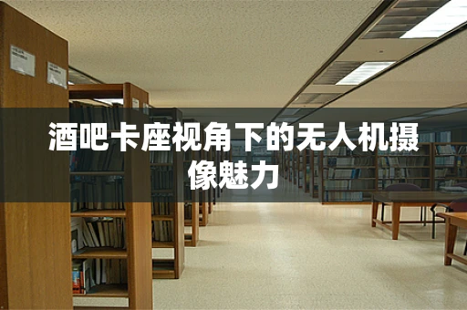 酒吧卡座视角下的无人机摄像魅力