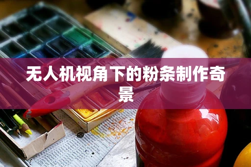 无人机视角下的粉条制作奇景