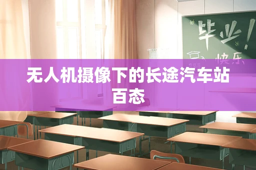 无人机摄像下的长途汽车站百态