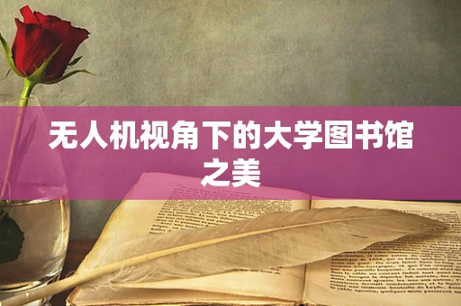 无人机视角下的大学图书馆之美
