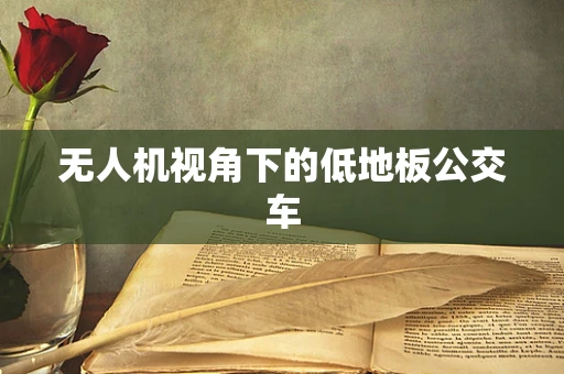 无人机视角下的低地板公交车