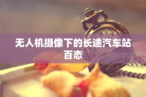 无人机摄像下的长途汽车站百态