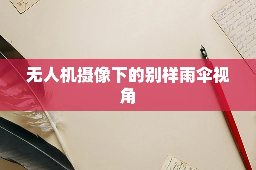 无人机摄像下的别样雨伞视角