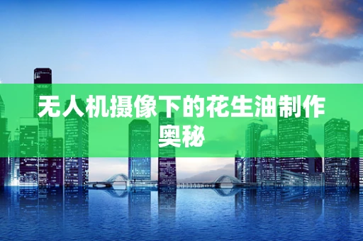 无人机摄像下的花生油制作奥秘