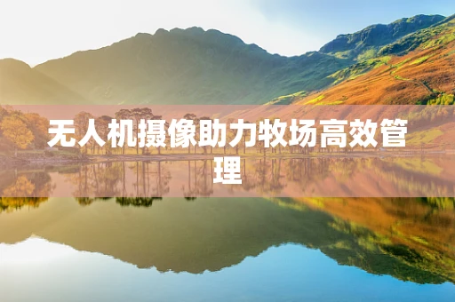 无人机摄像助力牧场高效管理