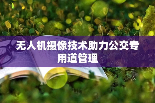 无人机摄像技术助力公交专用道管理