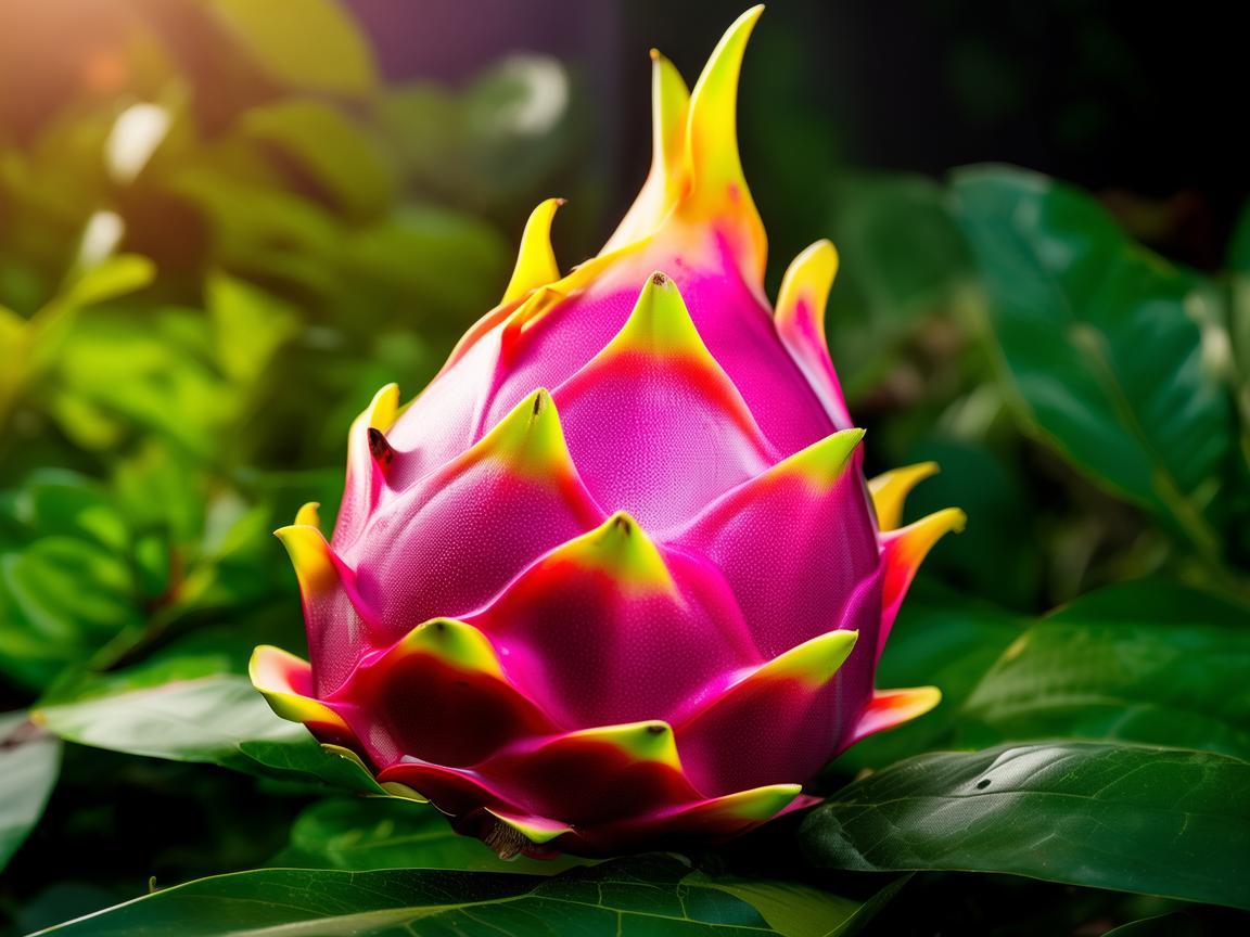 无人机摄像下的火龙果别样风采