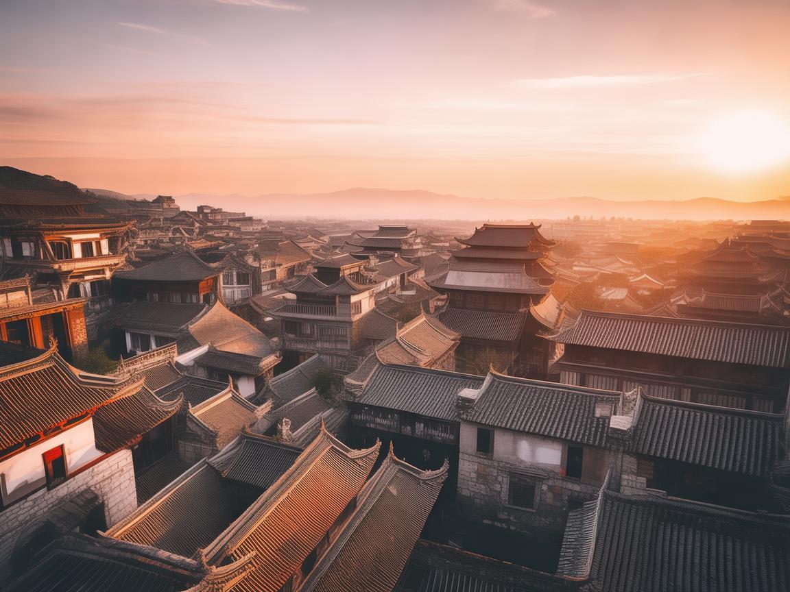 邢台上空的无人机摄像之美