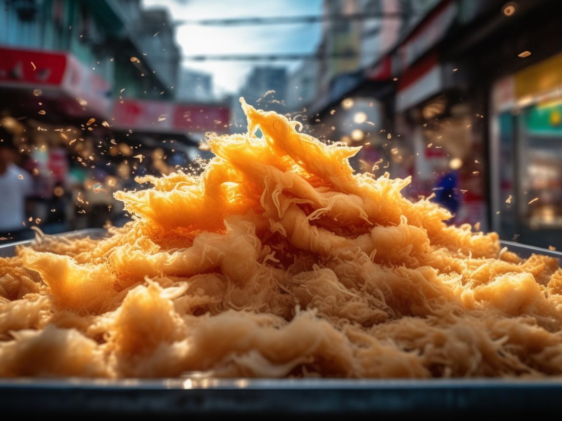 无人机摄像下的炸薯条奇妙视角