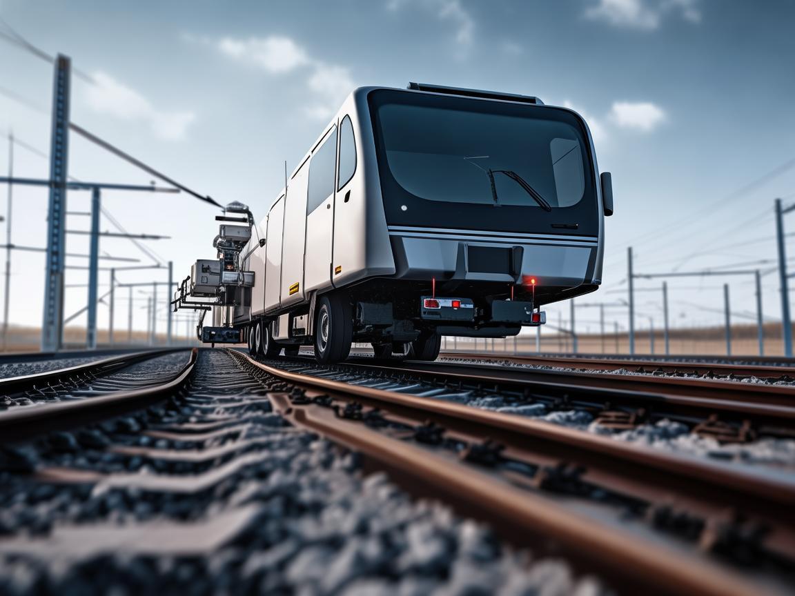 无人机摄像助力轨道检测车