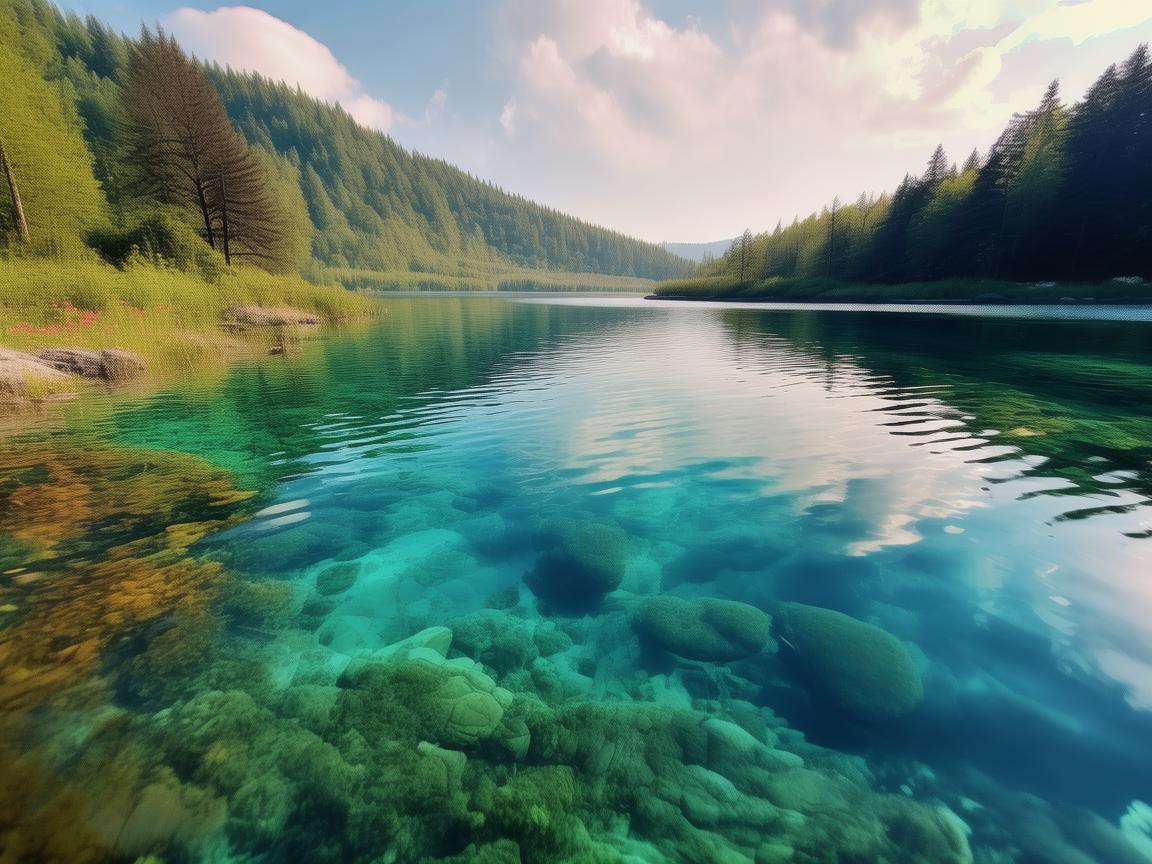 无人机俯瞰湖泊,捕捉灵动之美