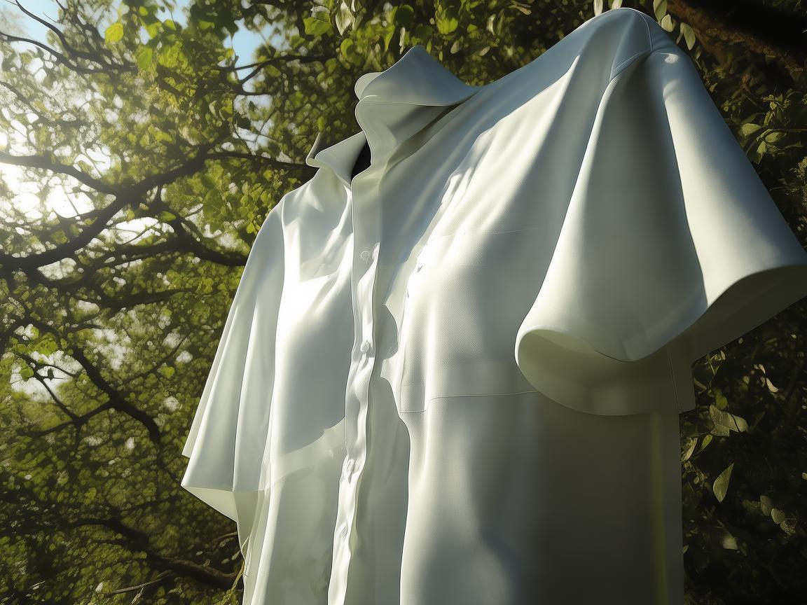 无人机摄像下的短袖上衣魅力捕捉