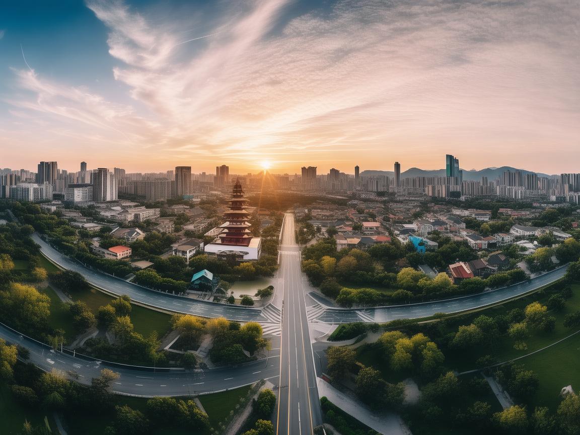 朔州上空的无人机摄像视界