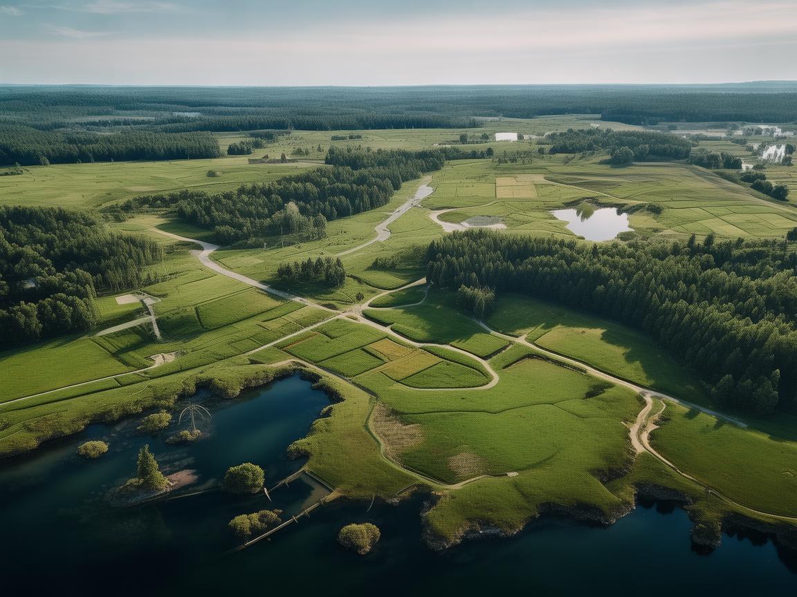 无人机视角下的高粱田之美