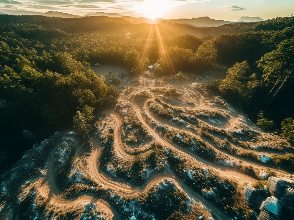 无人机摄像下的越野风采 无人机摄像下的越野风采